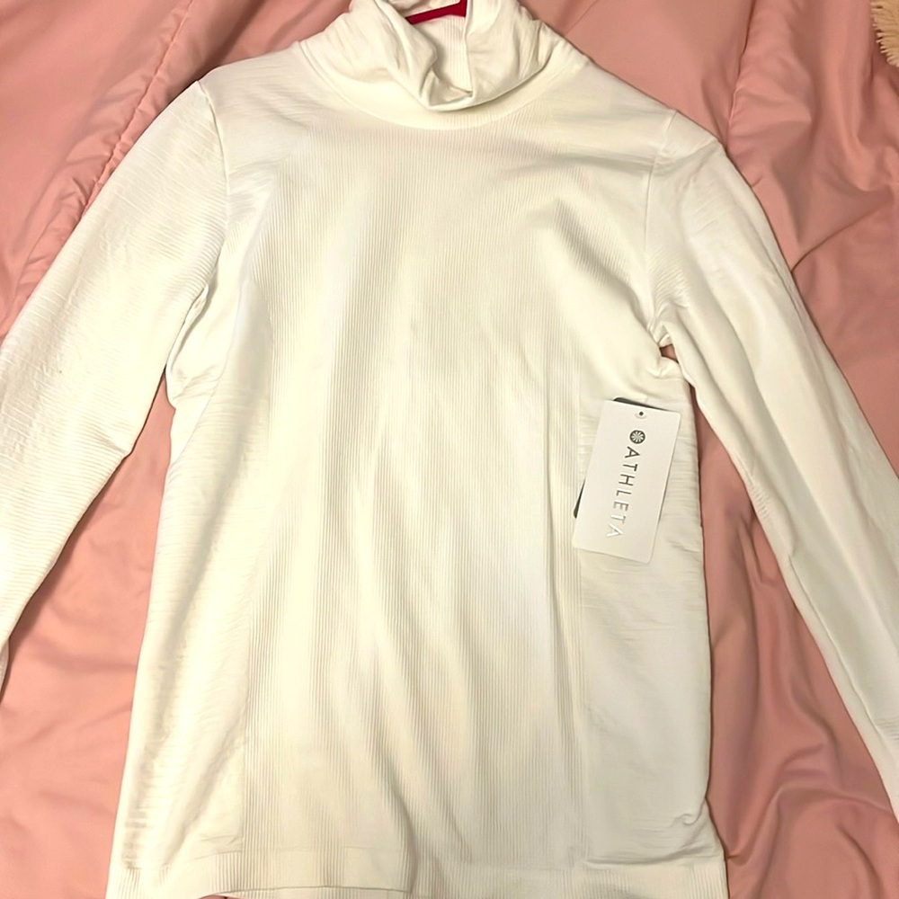 White turtleneck from Athleta